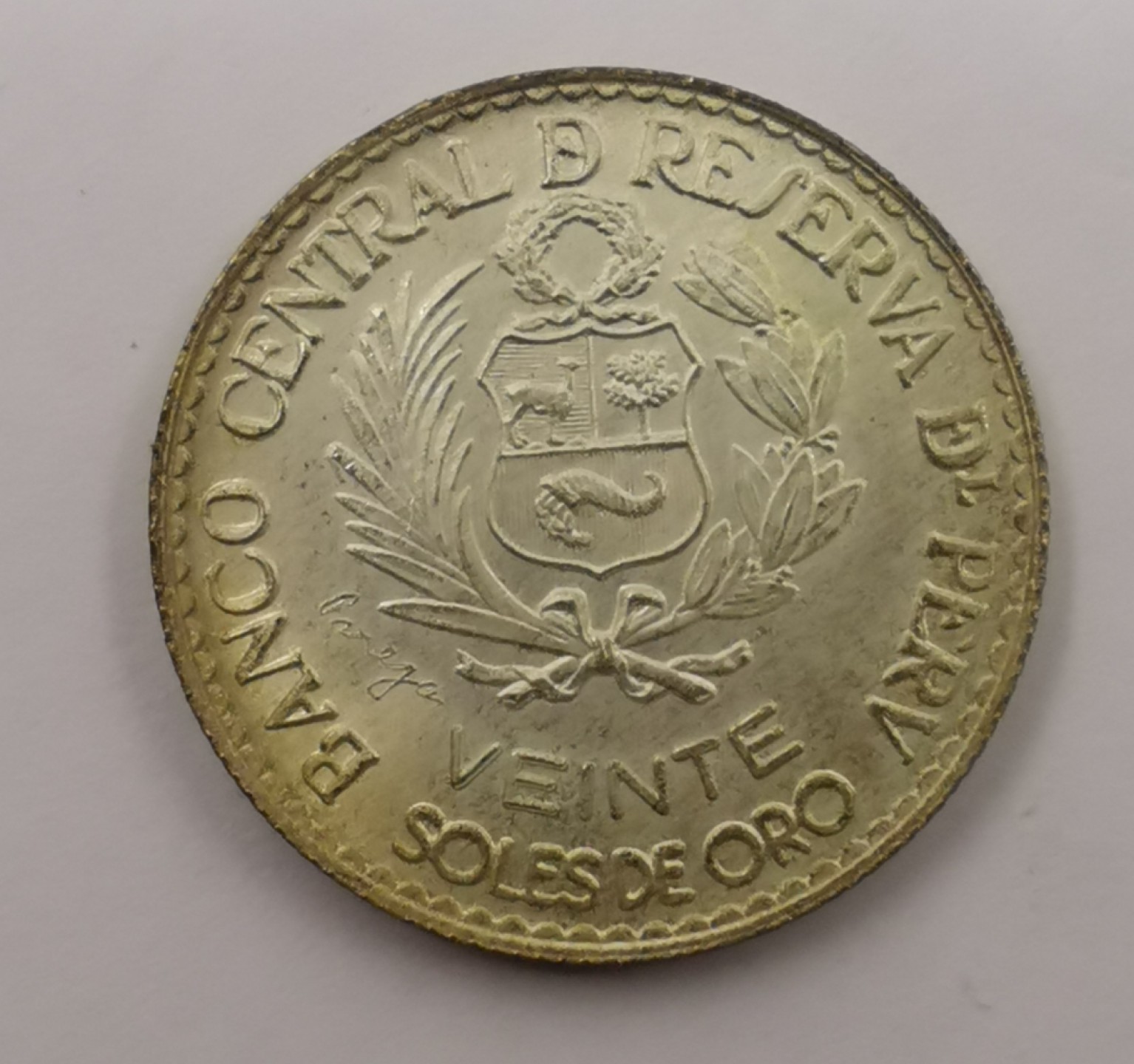 乐游外币-来自国外老藏家的散币 1965秘鲁银币纪念利马造币厂400周年