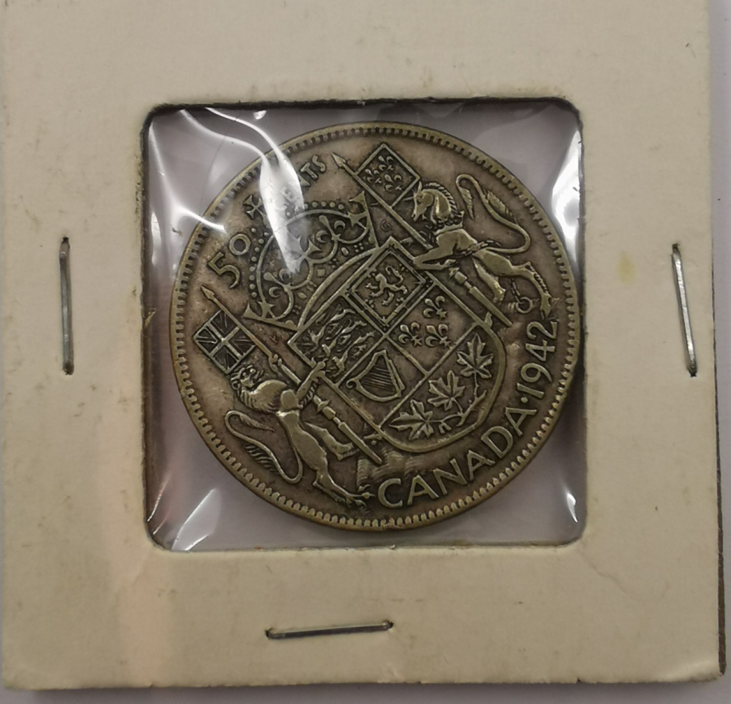 乐游外币-来自国外老藏家的散币 1942加拿大50分银币
