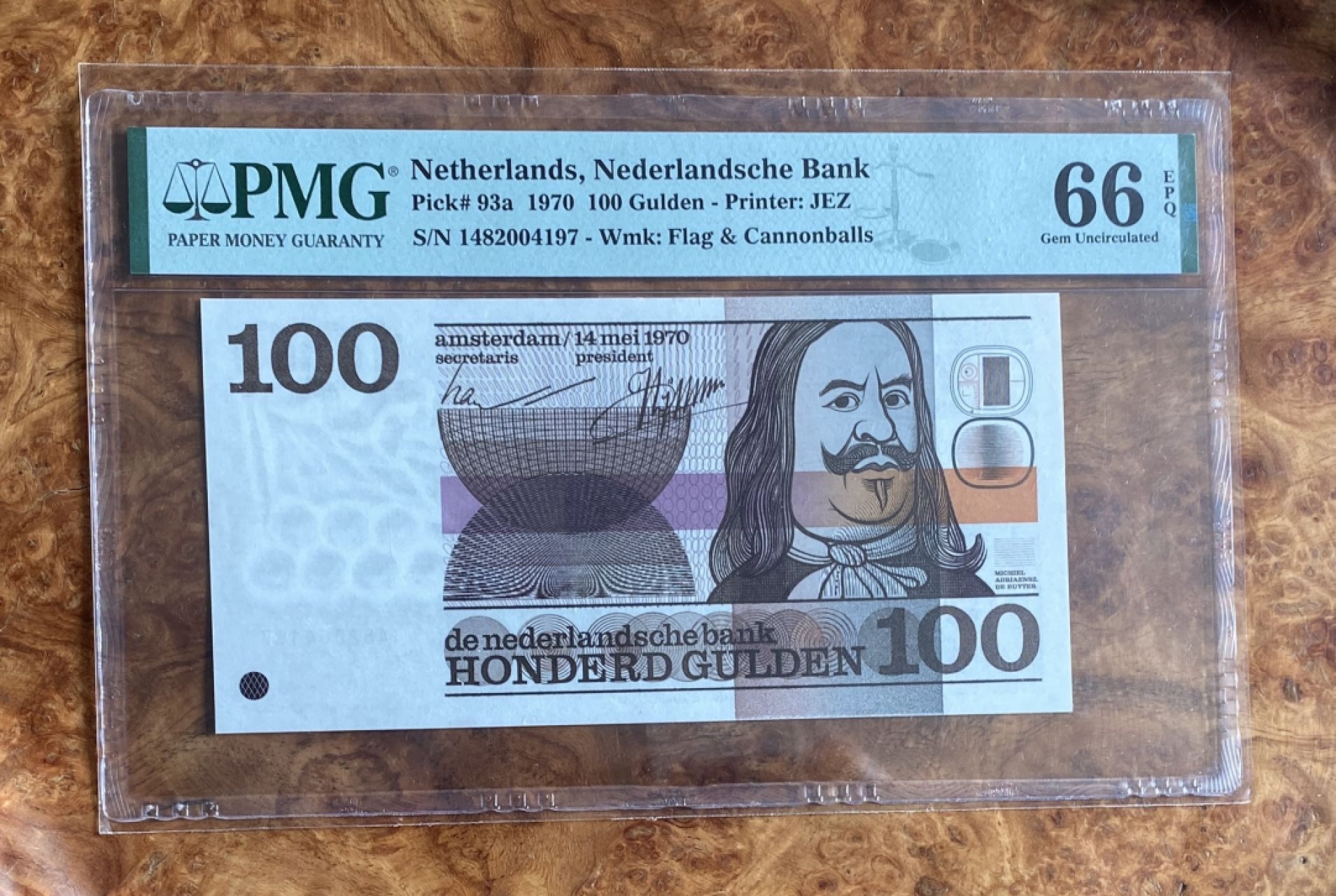 Chase Auction（得物拍卖）第5期 - - 中外纸币、硬币联拍 1970年荷兰100盾，PMG66分，胖将军！