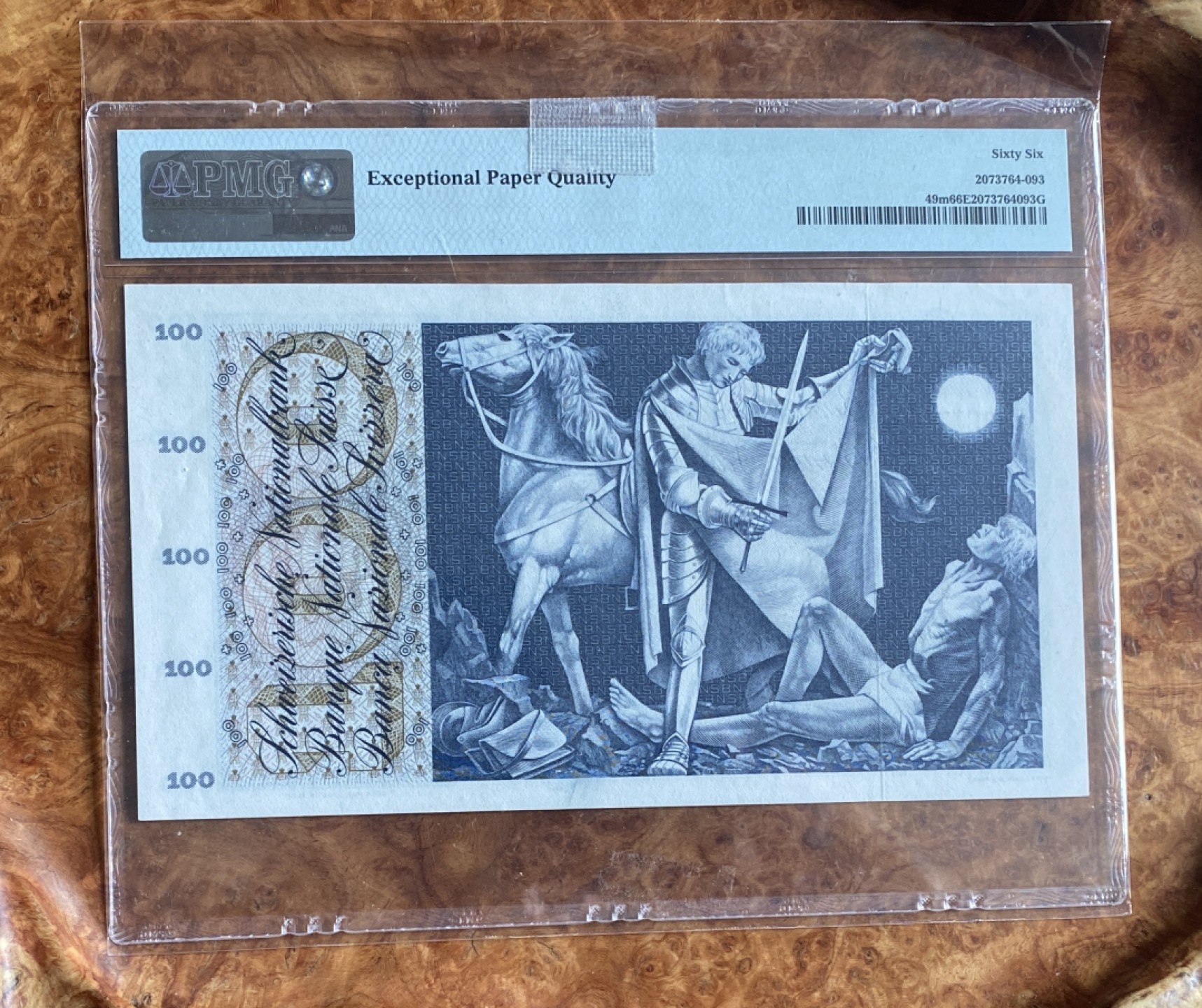 Chase Auction（得物拍卖）第5期 - - 中外纸币、硬币联拍 1971年瑞士100法郎，PMG66分，马丁割袍！