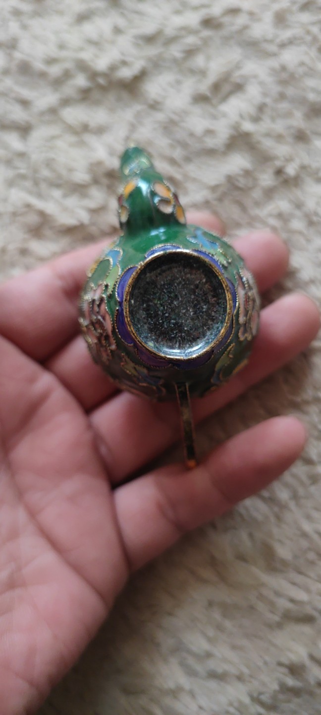 一米收藏，开心上拍(第四十期)裸币专场！ 创汇期珐琅彩，铜茶壶！包老包真！