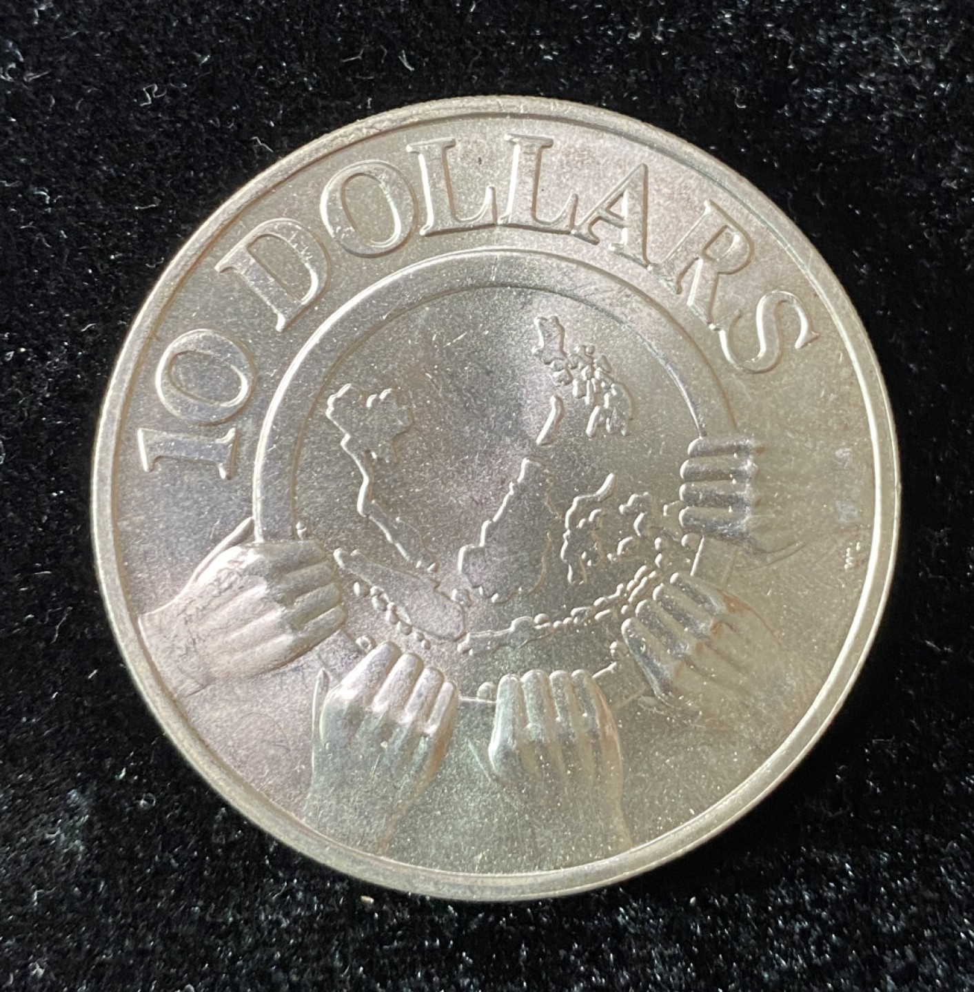 Chase Auction（得物拍卖）第5期 - - 中外纸币、硬币联拍 新加坡10元大银币！重33克！