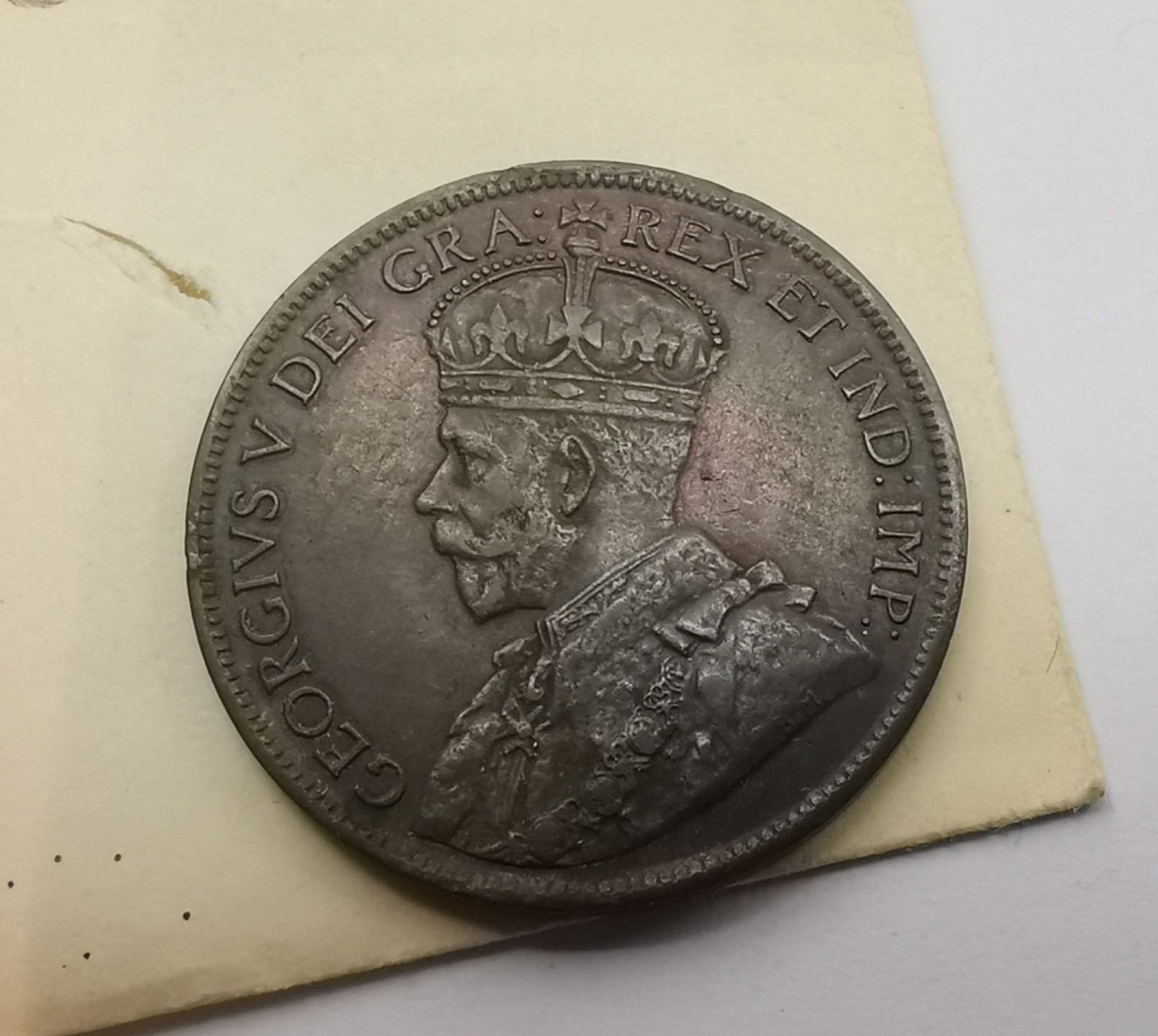乐游外币-来自国外老藏家的散币 1917加拿大一分铜币好品