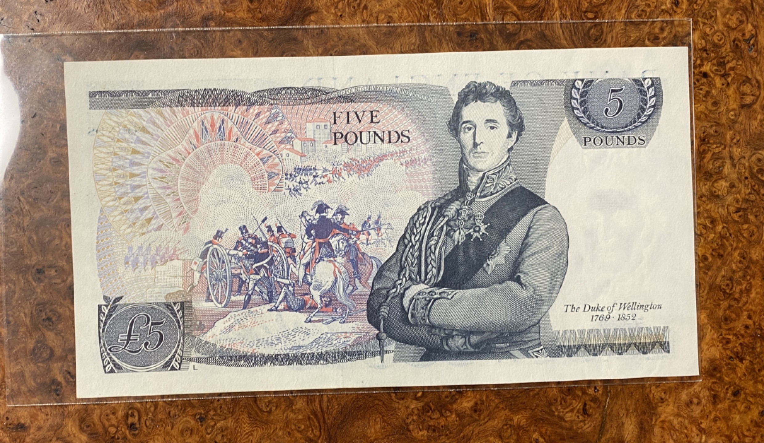 Chase Auction（得物拍卖）第5期 - - 中外纸币、硬币联拍 英国D序列5镑，UNC！威灵顿公爵，战胜拿破仑的功臣！