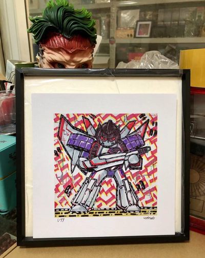 零元拍：歪歪亲笔签名 OWSON系列限量插画复制画《红蜘蛛》 - 零元拍：歪歪亲笔签名 OWSON系列限量插画复制画《红蜘蛛》