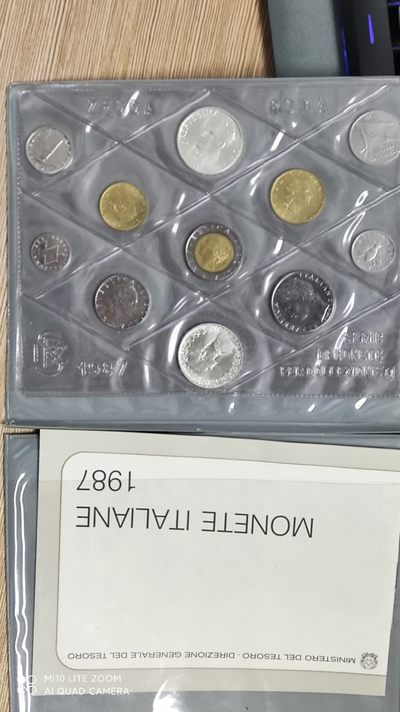 【海寧潮】第十六期拍卖 - 【海寧潮】意大利1987年贾科莫·莱奥帕迪普制套币含2枚银币