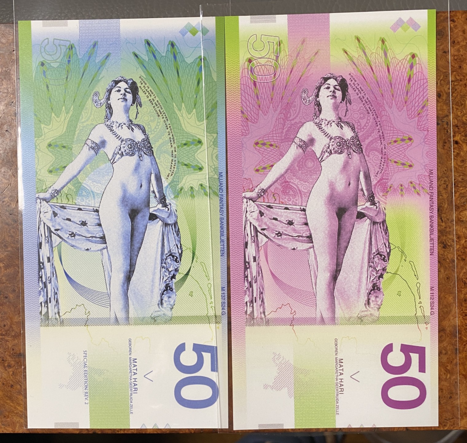 Chase Auction（得物拍卖）第5期 - - 中外纸币、硬币联拍 荷兰纪念钞，最美女间谍 玛塔 哈利！两个版本！