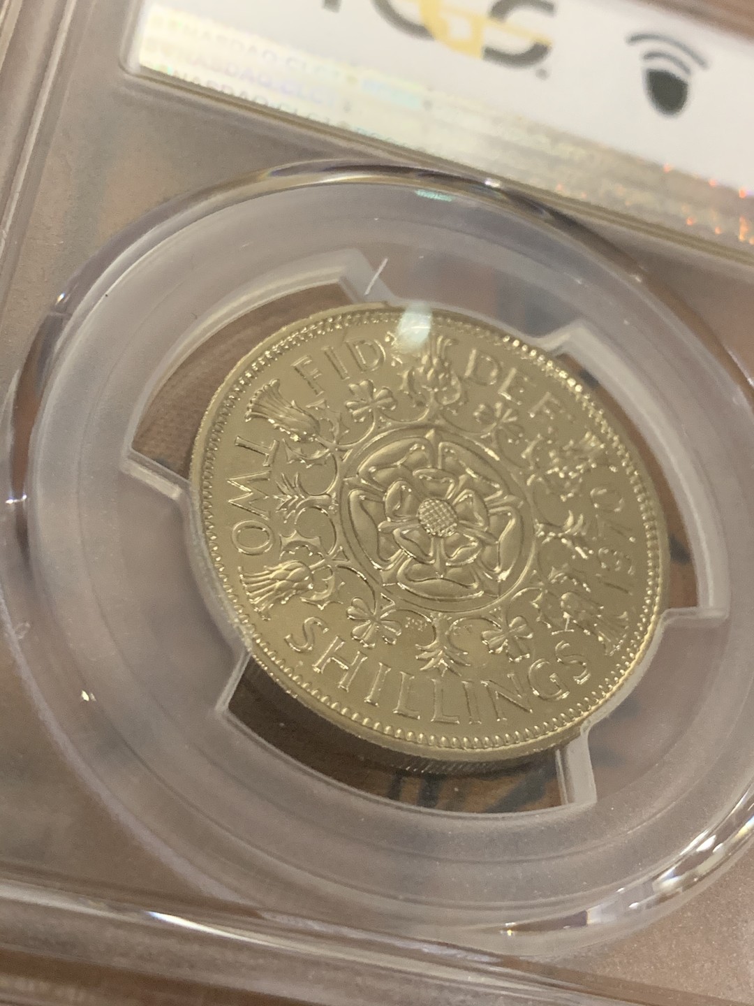 《竞宝斋》第43场-本周日，周一2场连拍（全场顺丰包邮） PCGS PR67-英国1970年精制弗洛林 关门年超高分