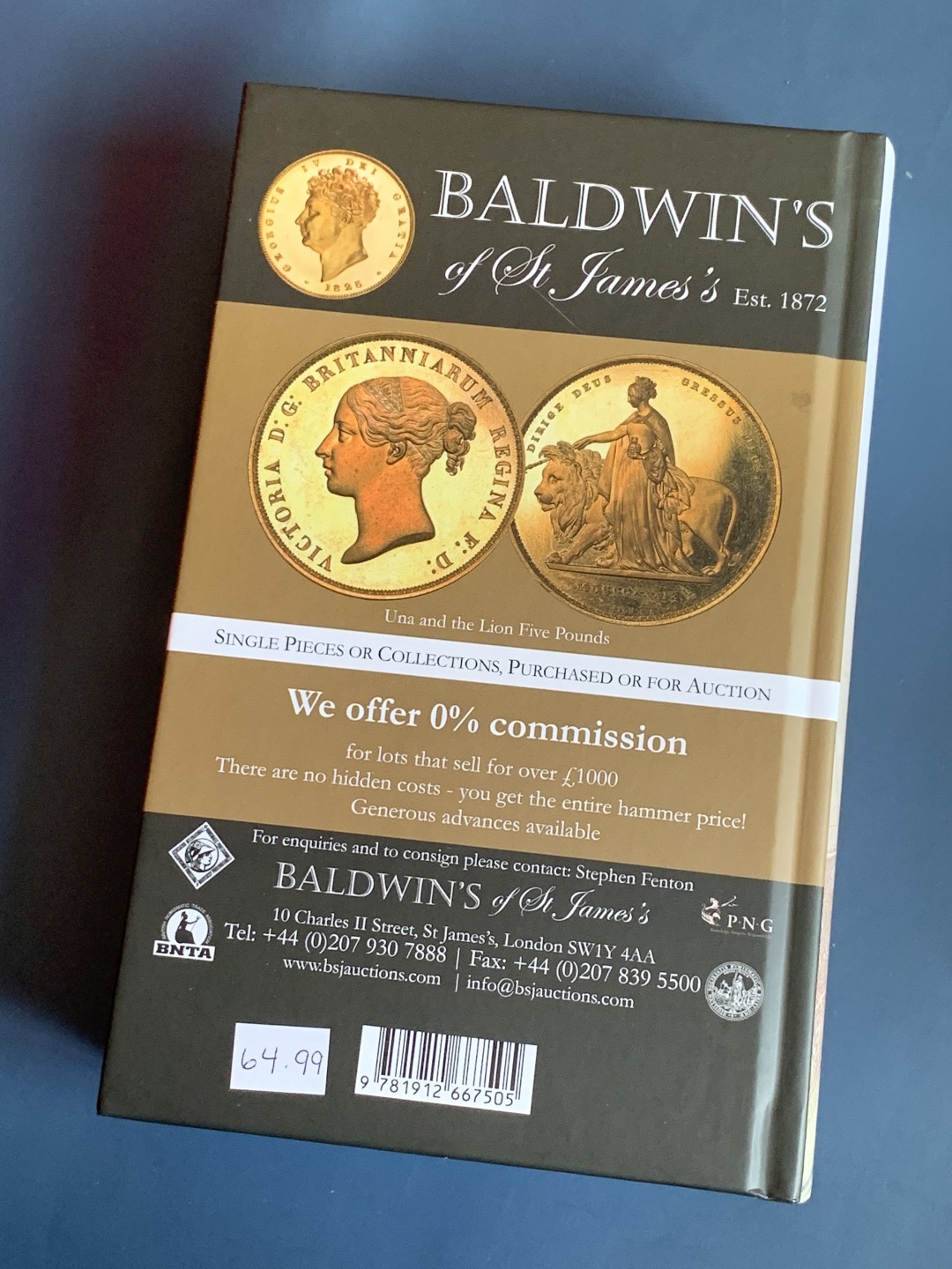 《竞宝斋》第43场-本周日，周一2场连拍（全场顺丰包邮） 2020版精装完美品 英国 EGC 金币目录 1649-1816 英国金币大全 早期金币标准目录，版别详尽，厚达642页 未使用品