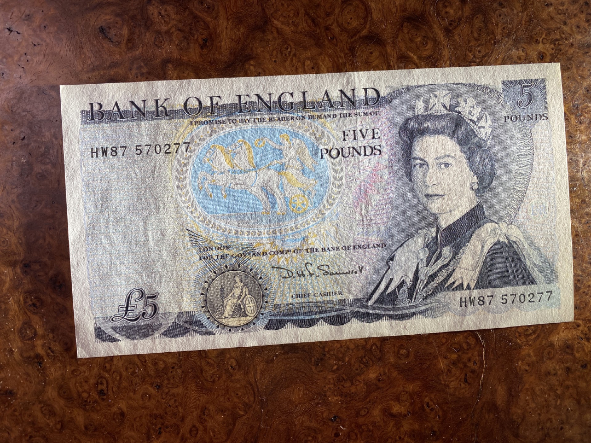 Chase Auction（得物拍卖）第5期 - - 中外纸币、硬币联拍 英国D序列5镑，UNC！威灵顿公爵，战胜拿破仑的功臣！