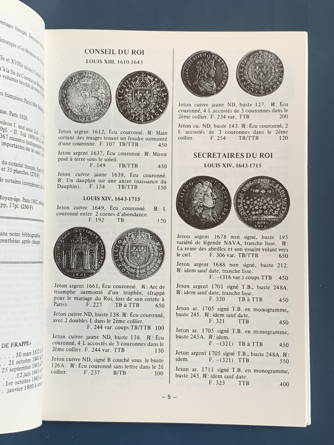 《竞宝斋》第43场-本周日，周一2场连拍（全场顺丰包邮） （精装本）法国 八角代币目录 详尽阐述 特征与当时定价 非常有价值的参考目录 