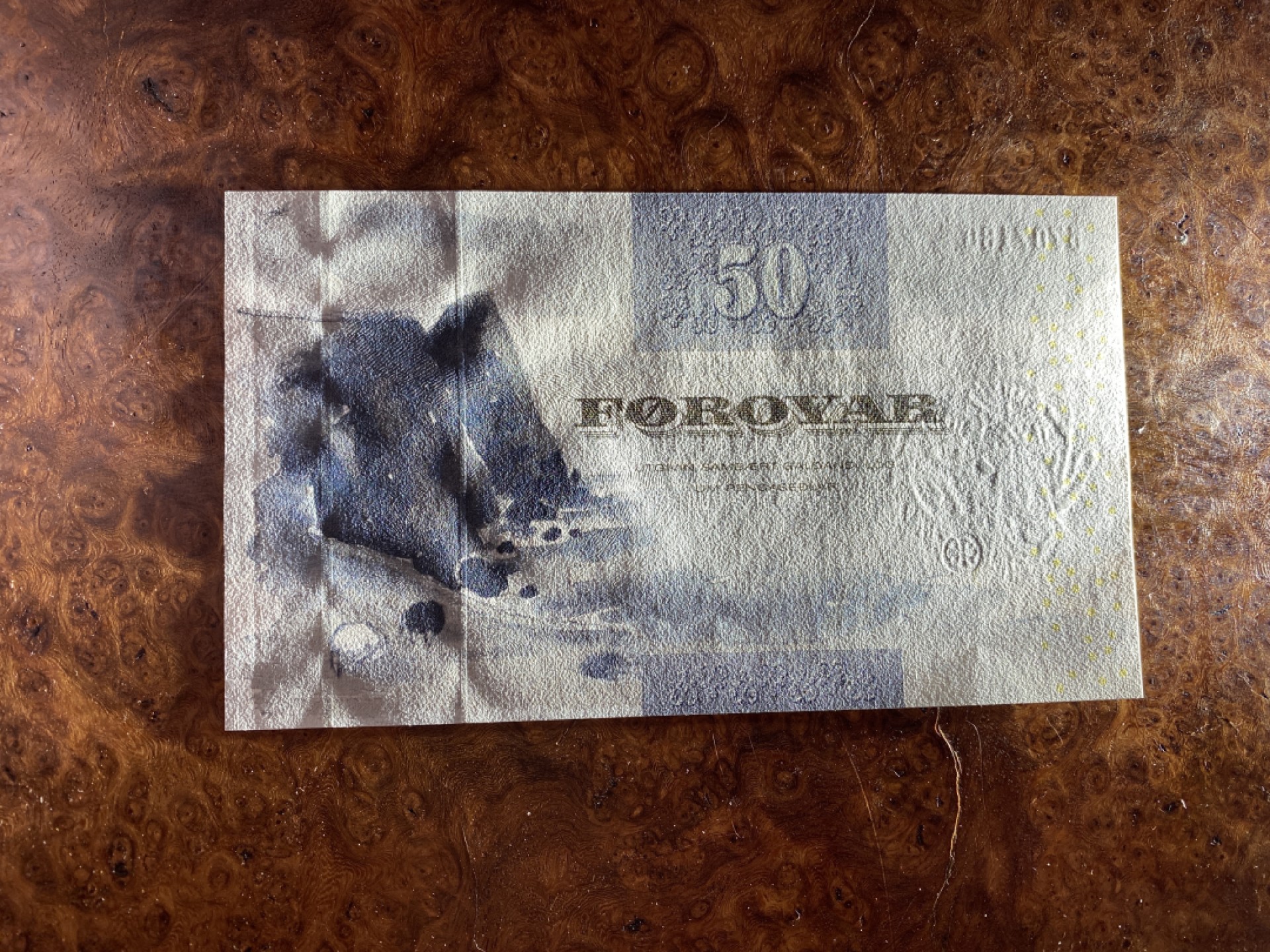 Chase Auction（得物拍卖）第5期 - - 中外纸币、硬币联拍 法罗群岛50克朗一枚，UNC！