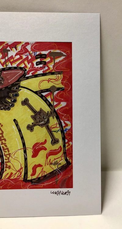零元拍：歪歪亲笔签名 OWSON系列限量插画复制画《海贼王》