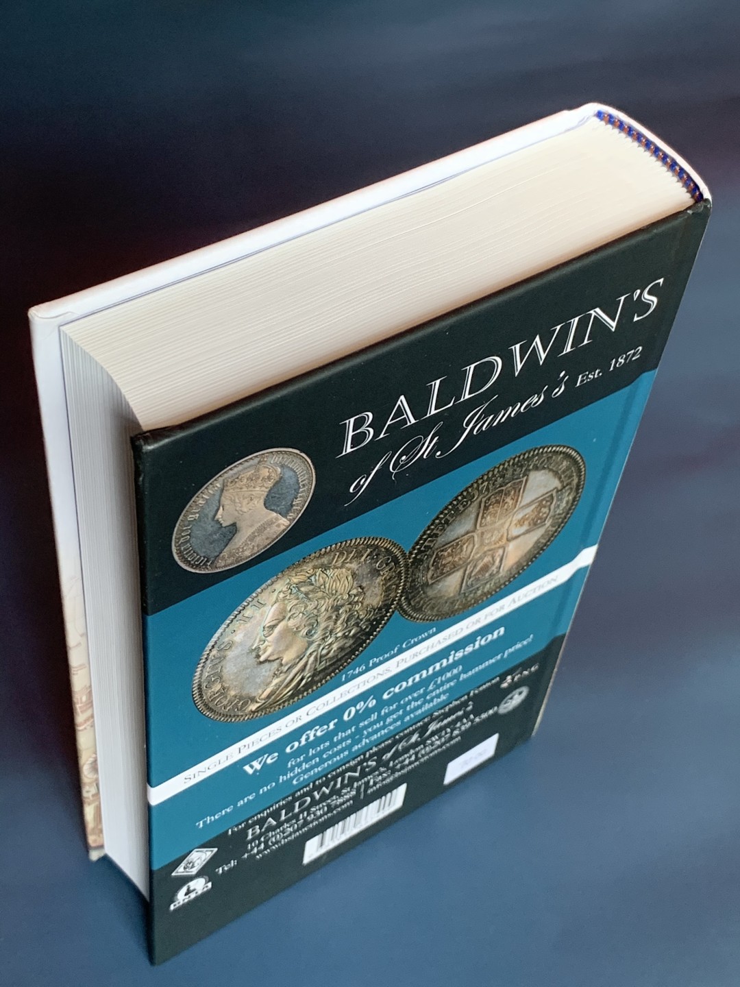 《竞宝斋》第43场-本周日，周一2场连拍（全场顺丰包邮） 2020版精装完美品 英国 ESC 银币目录 1649年以来英国银币大全 英系必备，版别详尽，P与N用的ESC编号即来自于该目录 厚达598页