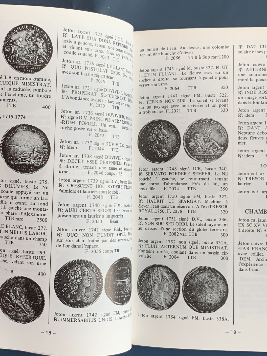 《竞宝斋》第43场-本周日，周一2场连拍（全场顺丰包邮） （精装本）法国 八角代币目录 详尽阐述 特征与当时定价 非常有价值的参考目录 