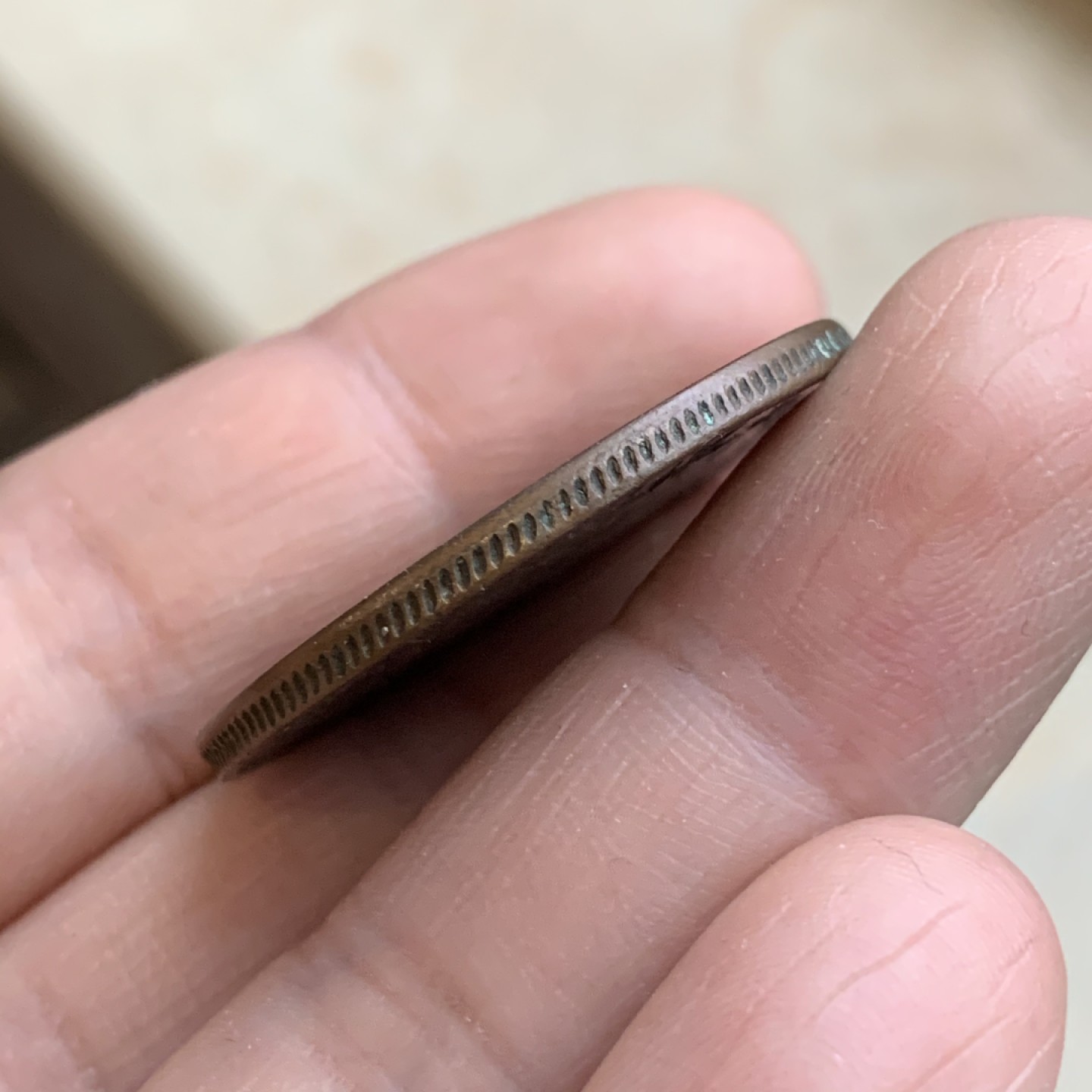 《竞宝斋》第43场-本周日，周一2场连拍（全场顺丰包邮） 少见版本 1843年上加拿大 新斯科舍 1便士 TOKEN代币