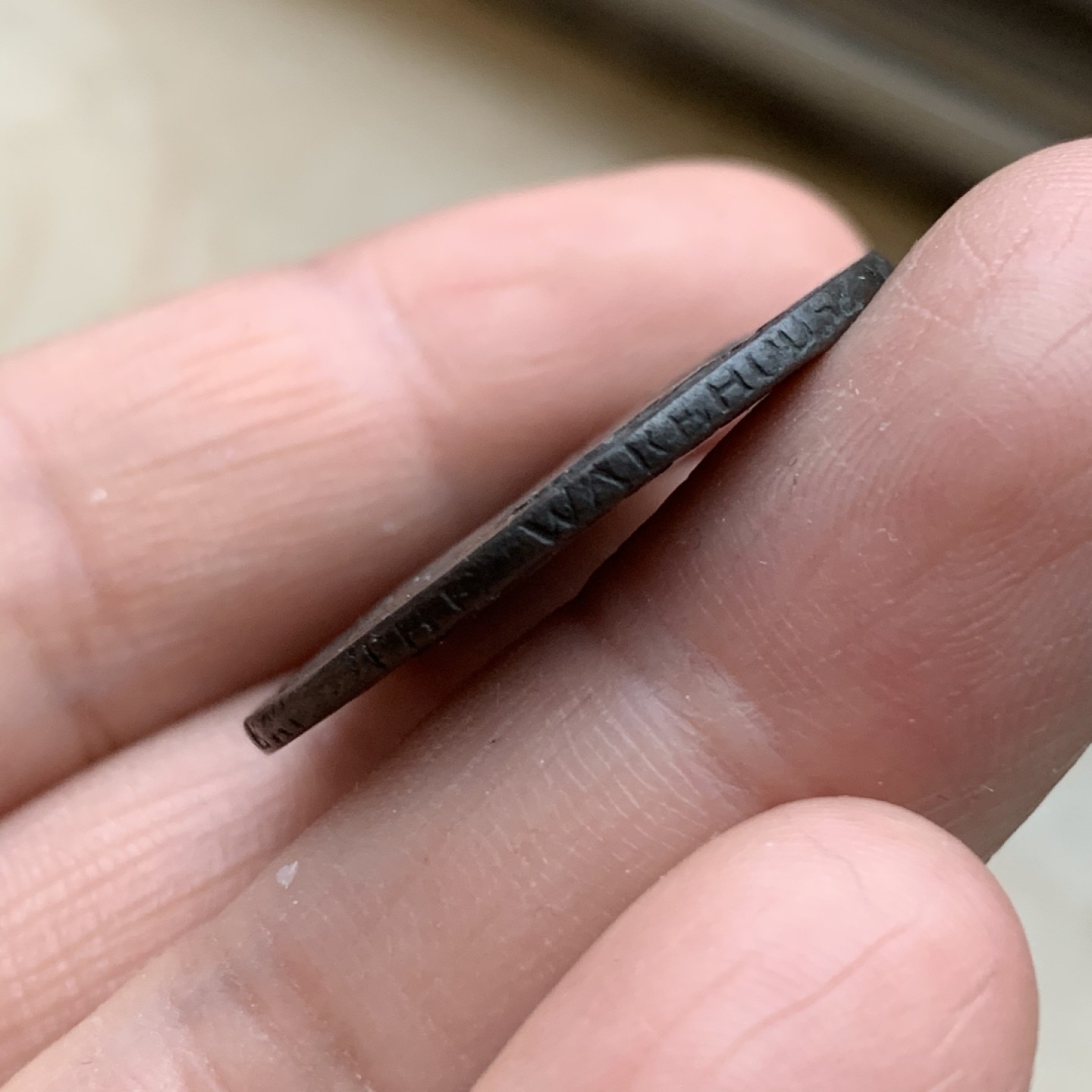 《竞宝斋》第43场-本周日，周一2场连拍（全场顺丰包邮） 热门品种 英国 1792年 考文垂 戈黛娃夫人 1/2便士 代币 巧克力包浆 人物，大象都非常清晰