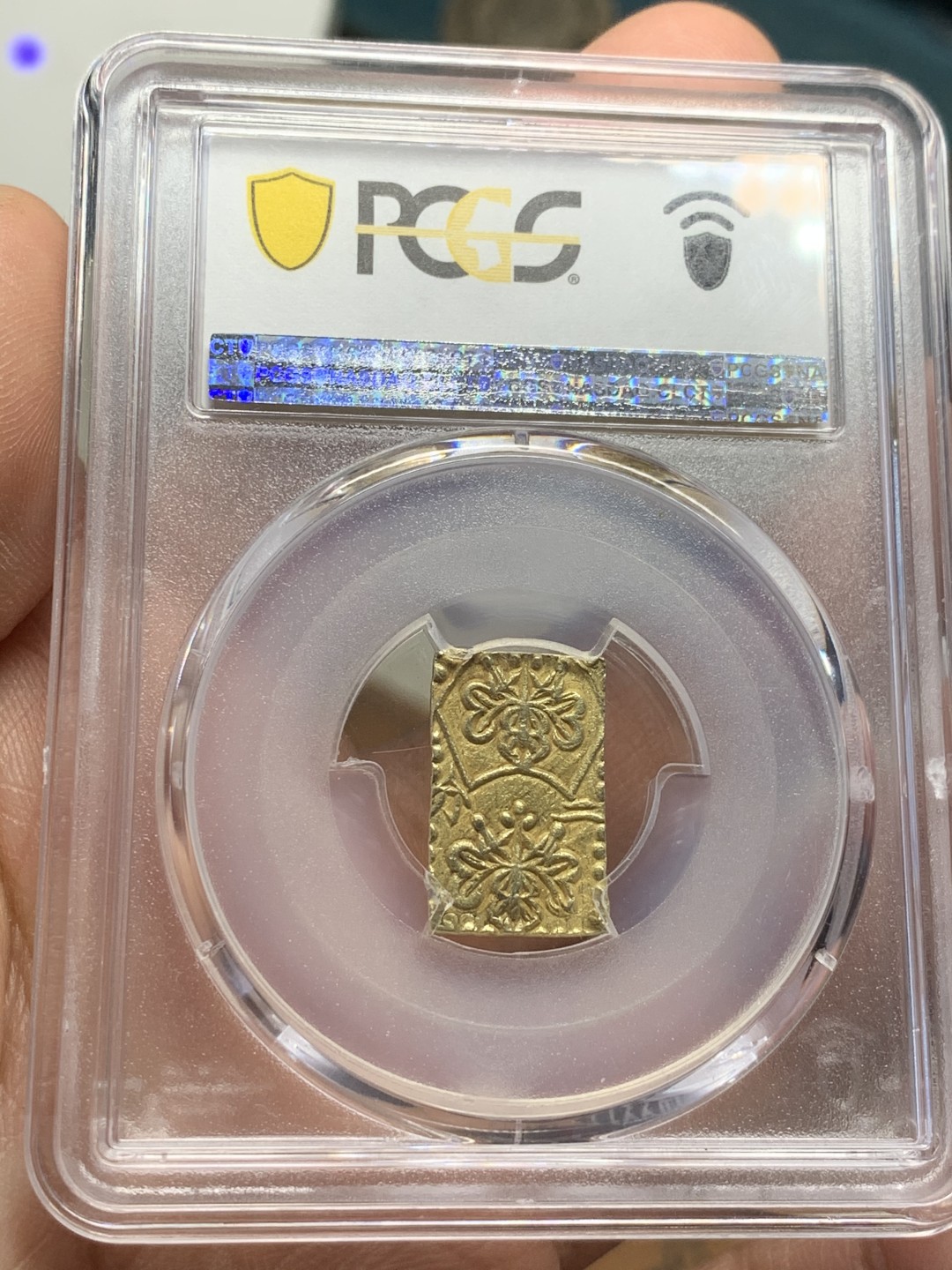 《竞宝斋》第44场-本周日，周一2场连拍（全场顺丰包邮） PCGS-MS62 日本 明治二分金 MS少见，亚军分