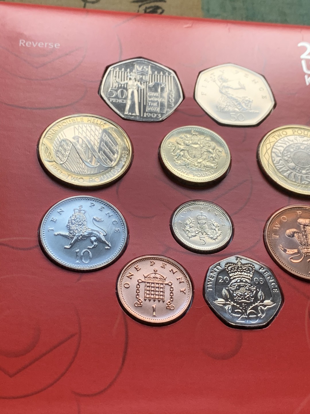 《竞宝斋》第44场-本周日，周一2场连拍（全场顺丰包邮） 2003年 英国 10枚套 精致币