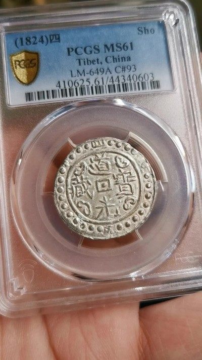 稀！道光四年宝藏壹钱PCGS-MS61唯一最高分！