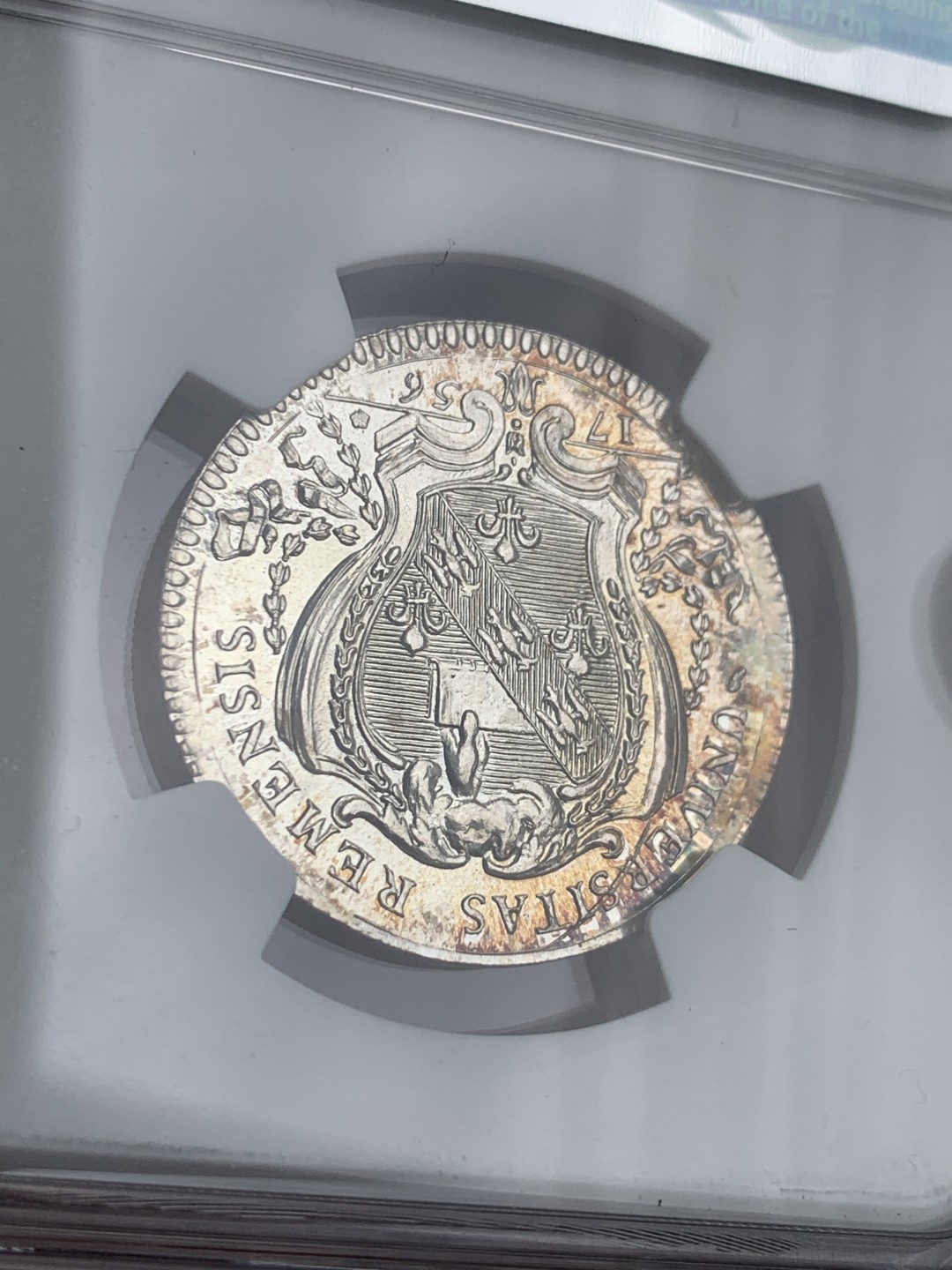 《竞宝斋》第44场-本周日，周一2场连拍（全场顺丰包邮） NGC-MS63 法国 1756年 洛林的查理三世 JETON代币