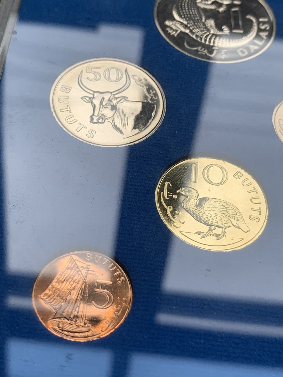 《竞宝斋》第44场-本周日，周一2场连拍（全场顺丰包邮） 1971年 冈比亚 6枚套 精致币