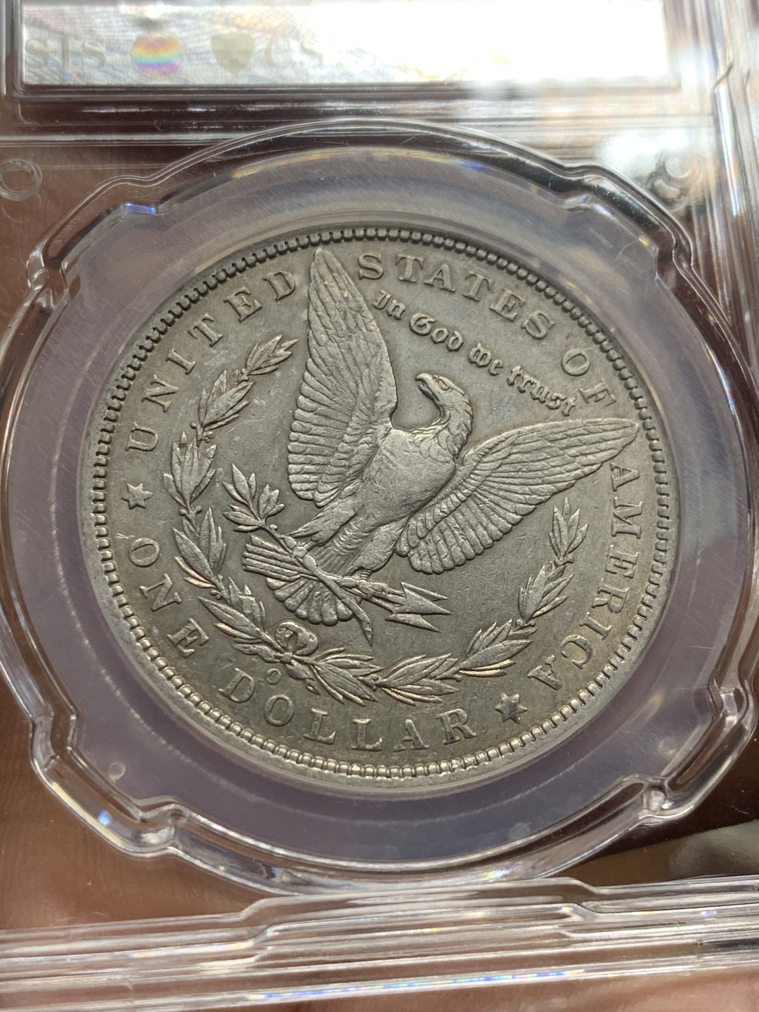 《竞宝斋》第44场-本周日，周一2场连拍（全场顺丰包邮） 摩根银币3枚一组【】美国1896 1891 1889年