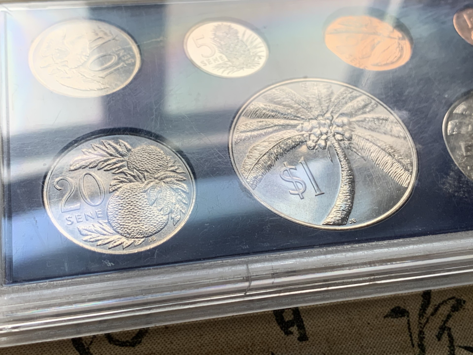 《竞宝斋》第44场-本周日，周一2场连拍（全场顺丰包邮） 1974年 萨摩亚 椰树版 盒装 7枚 套