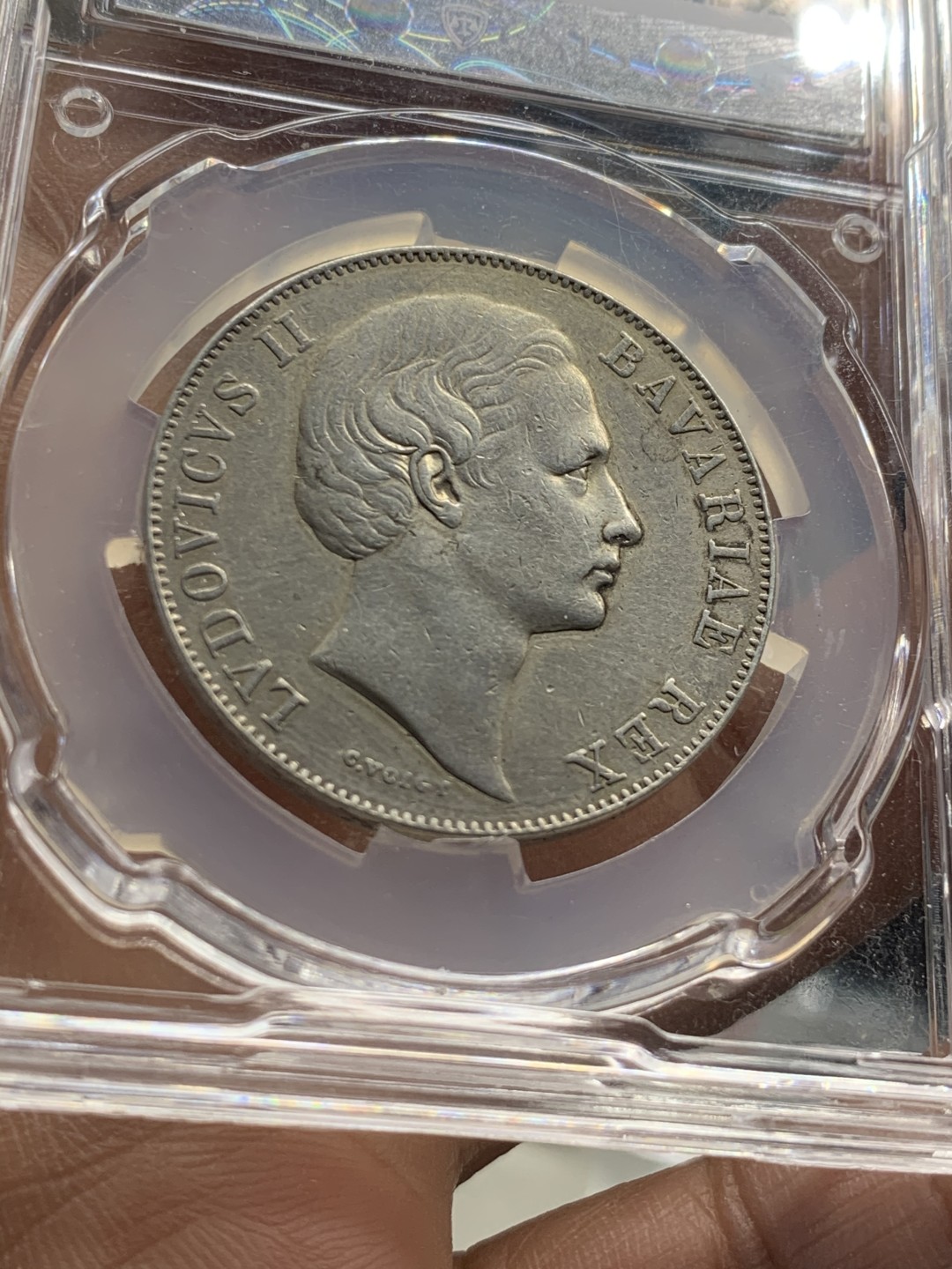 《竞宝斋》第44场-本周日，周一2场连拍（全场顺丰包邮） 信泰-XF40  德国1868年圣母抱婴1泰勒银币