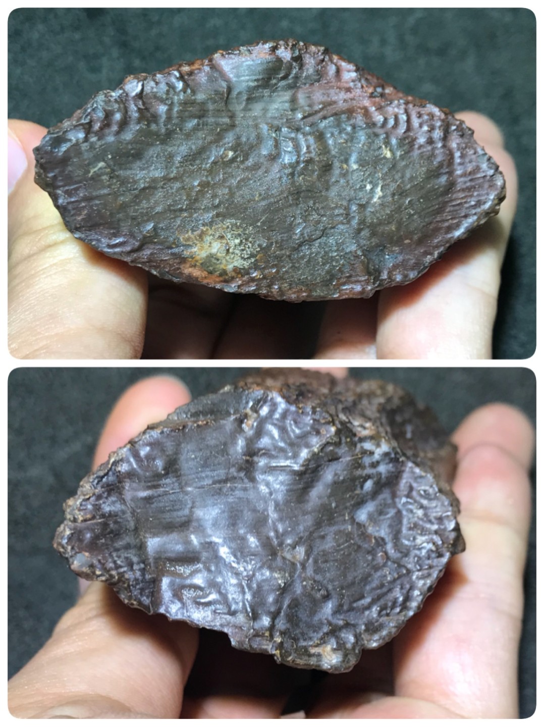 新疆库木塔格硅化铁微磁原石一块，