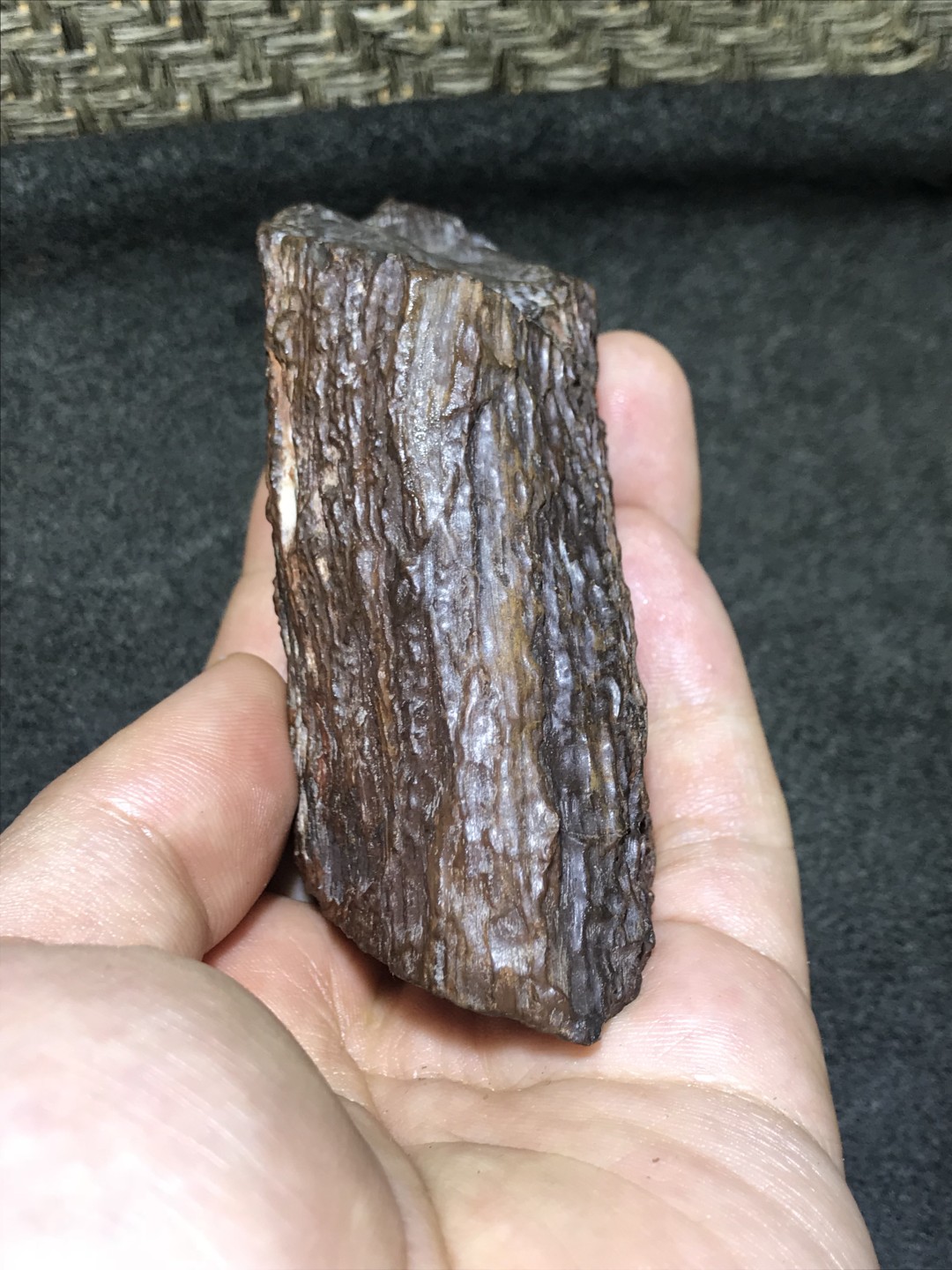 新疆库木塔格硅化铁微磁原石一块，