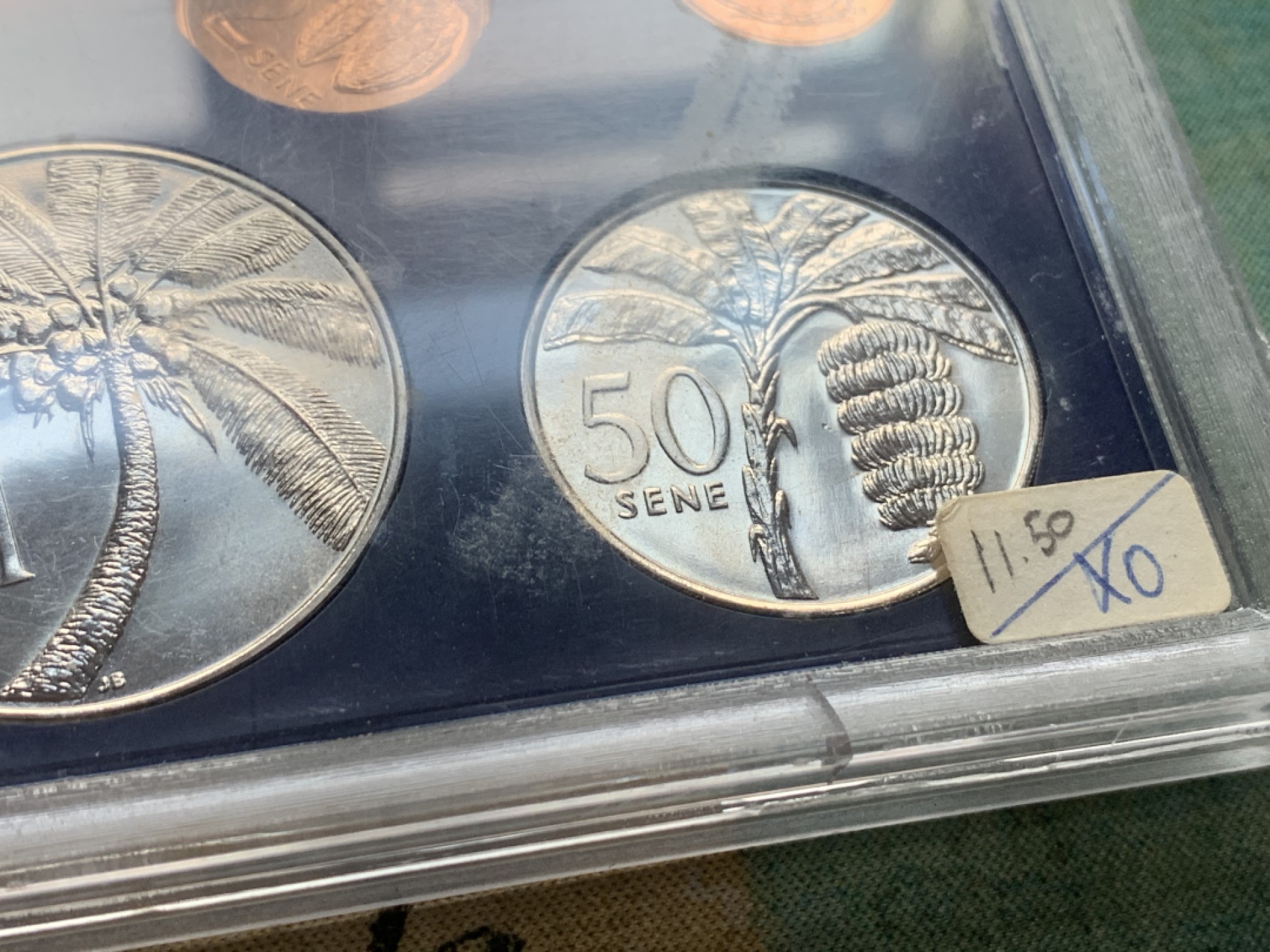 《竞宝斋》第44场-本周日，周一2场连拍（全场顺丰包邮） 1974年 萨摩亚 椰树版 盒装 7枚 套