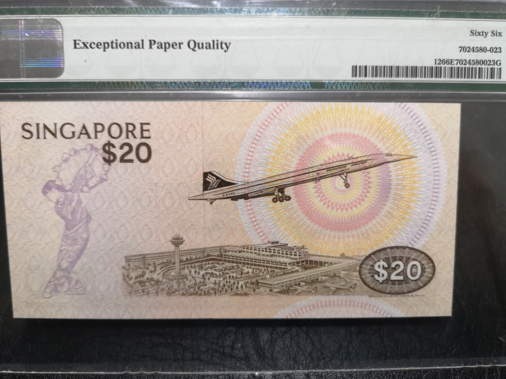 《外钞收藏家》第一百七十三期拍卖 1979年新加坡鸟版20元 PMG66 BWC作品