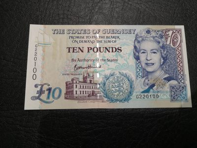 《外钞收藏家》第一百七十三期拍卖 - 格恩西10镑 全新UNC 无47靓号
