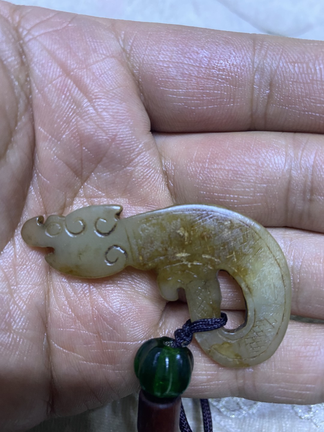 猪笼扣和田玉