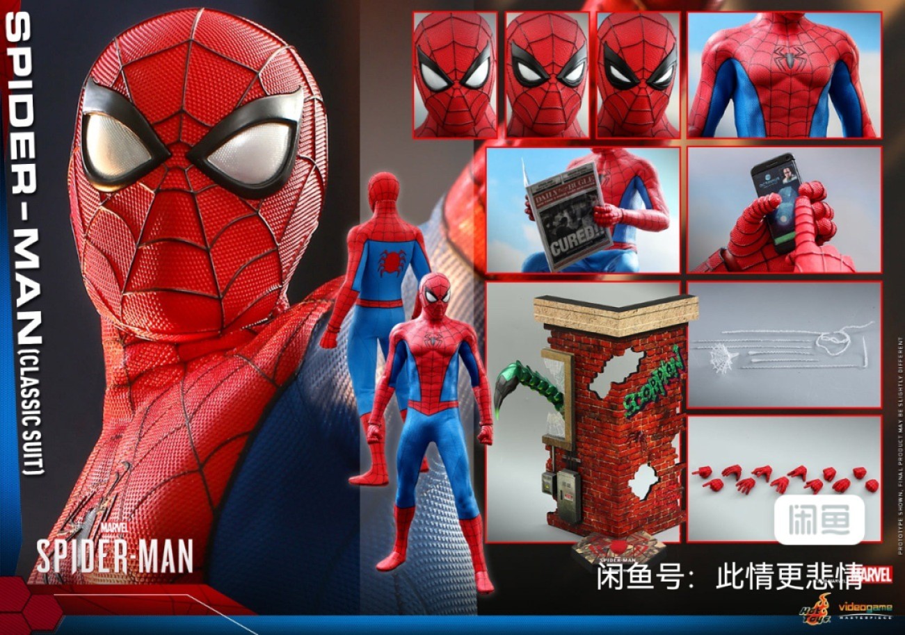 吉角零元拍HT HotToys 蜘蛛侠经典战衣 VGM48