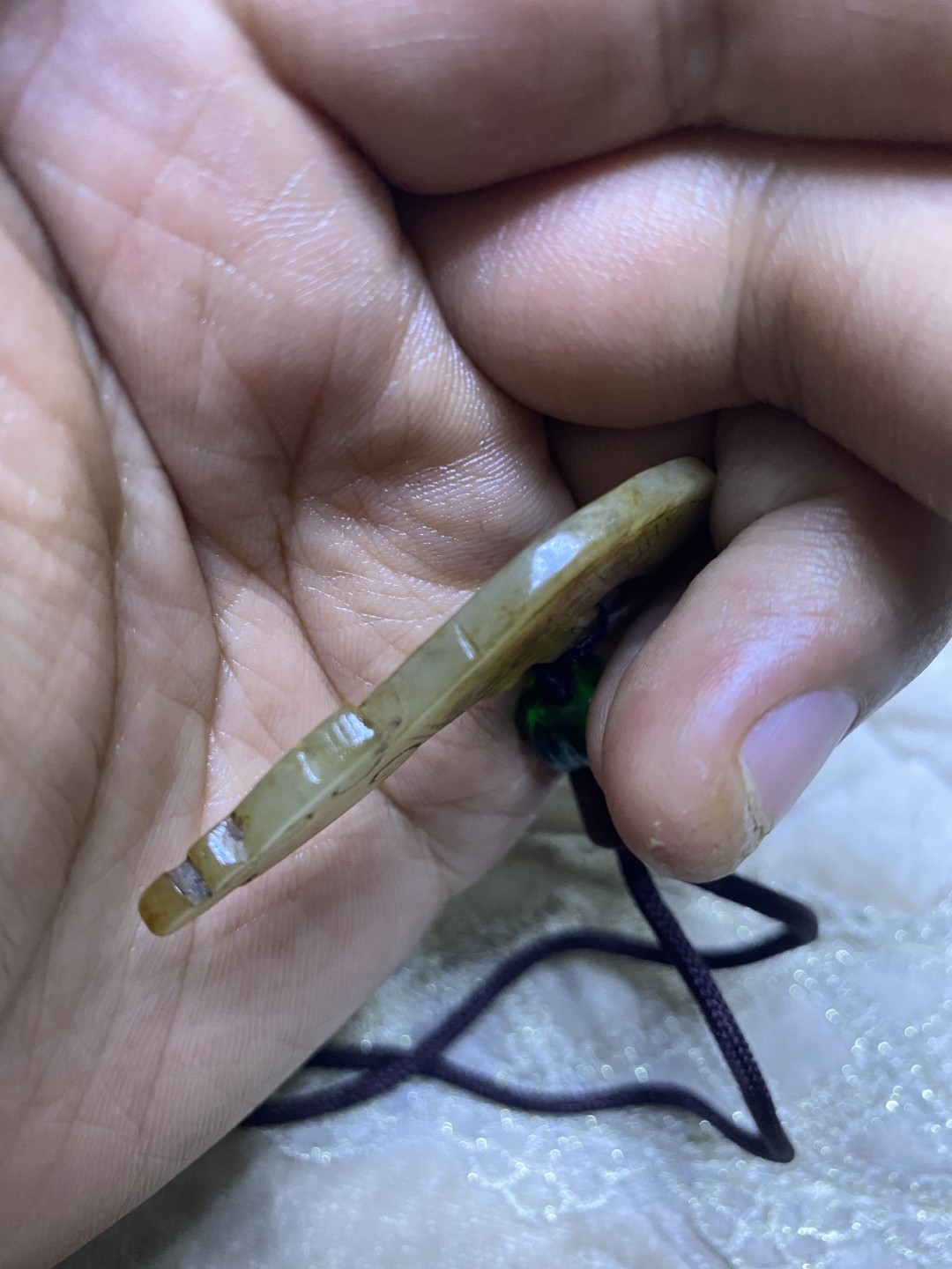 猪笼扣和田玉
