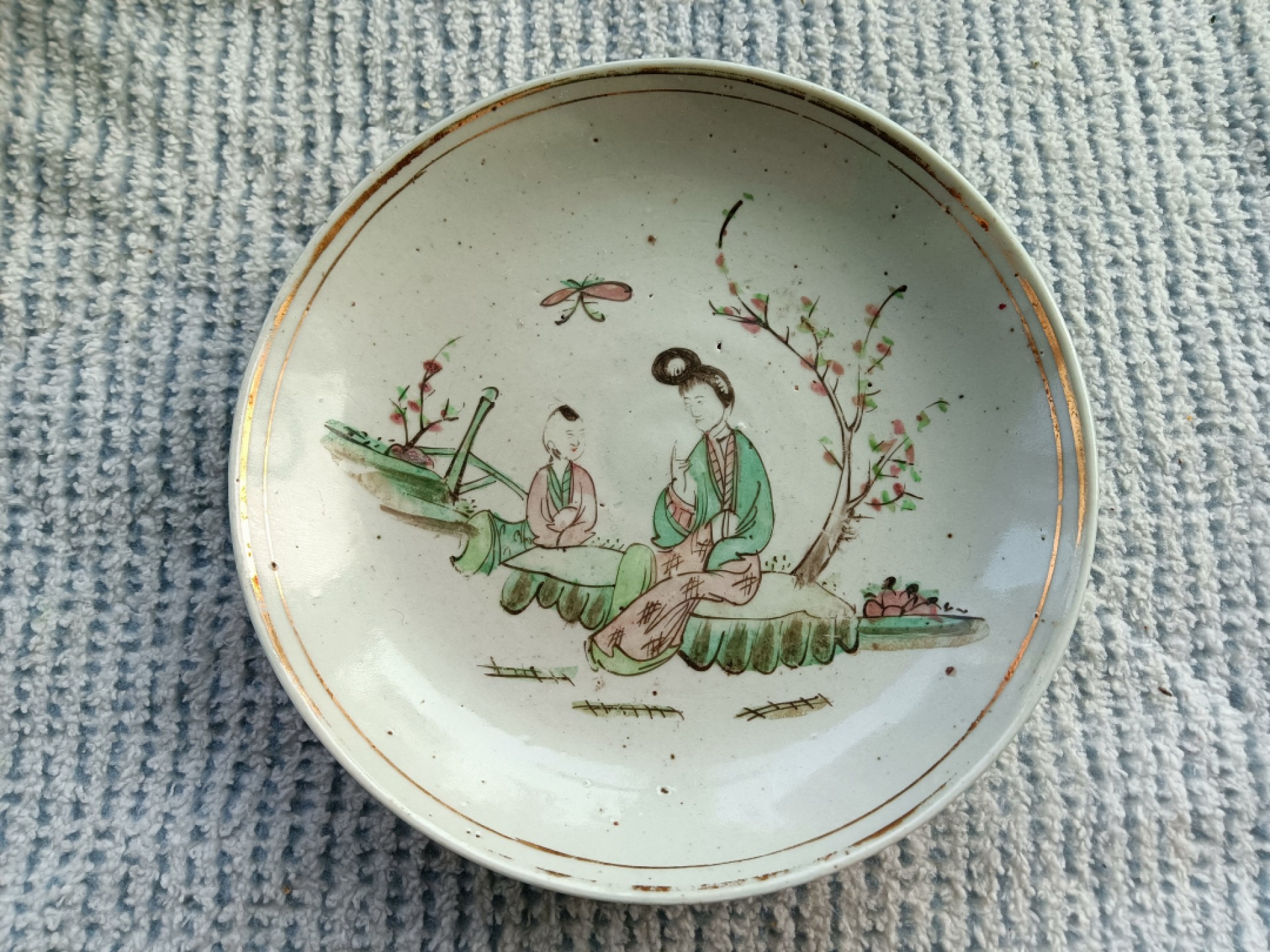 粉彩人物故事盘