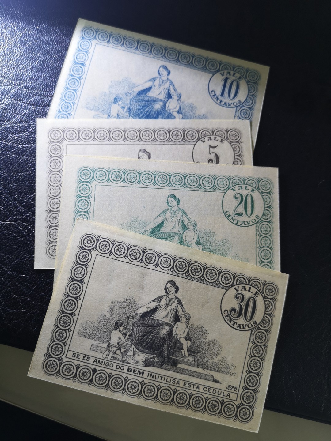 《外钞收藏家》第一百七十三期拍卖 葡萄牙圣丘斯医院分币一组 20有点瑕疵 其他全新