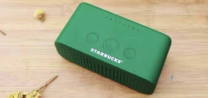 零元拍：星巴克原品全新天猫精灵音箱。