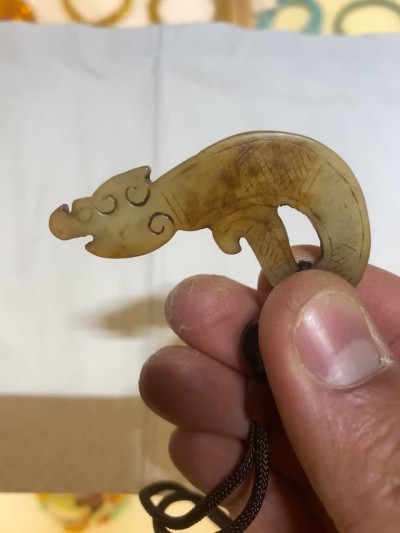 猪笼扣和田玉