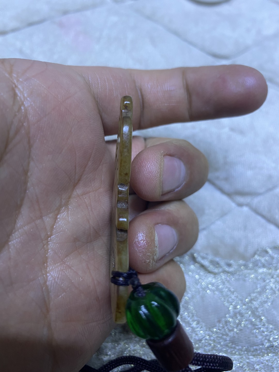 猪笼扣和田玉