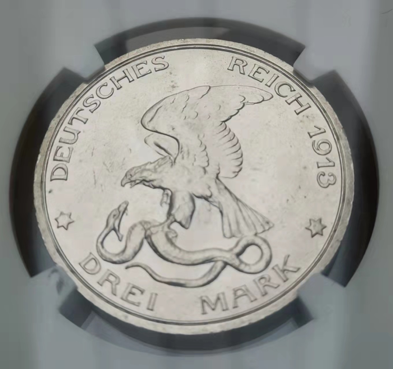 瓶子🏺第32期拍卖会 德国1913年战胜拿破仑纪念3马克银币