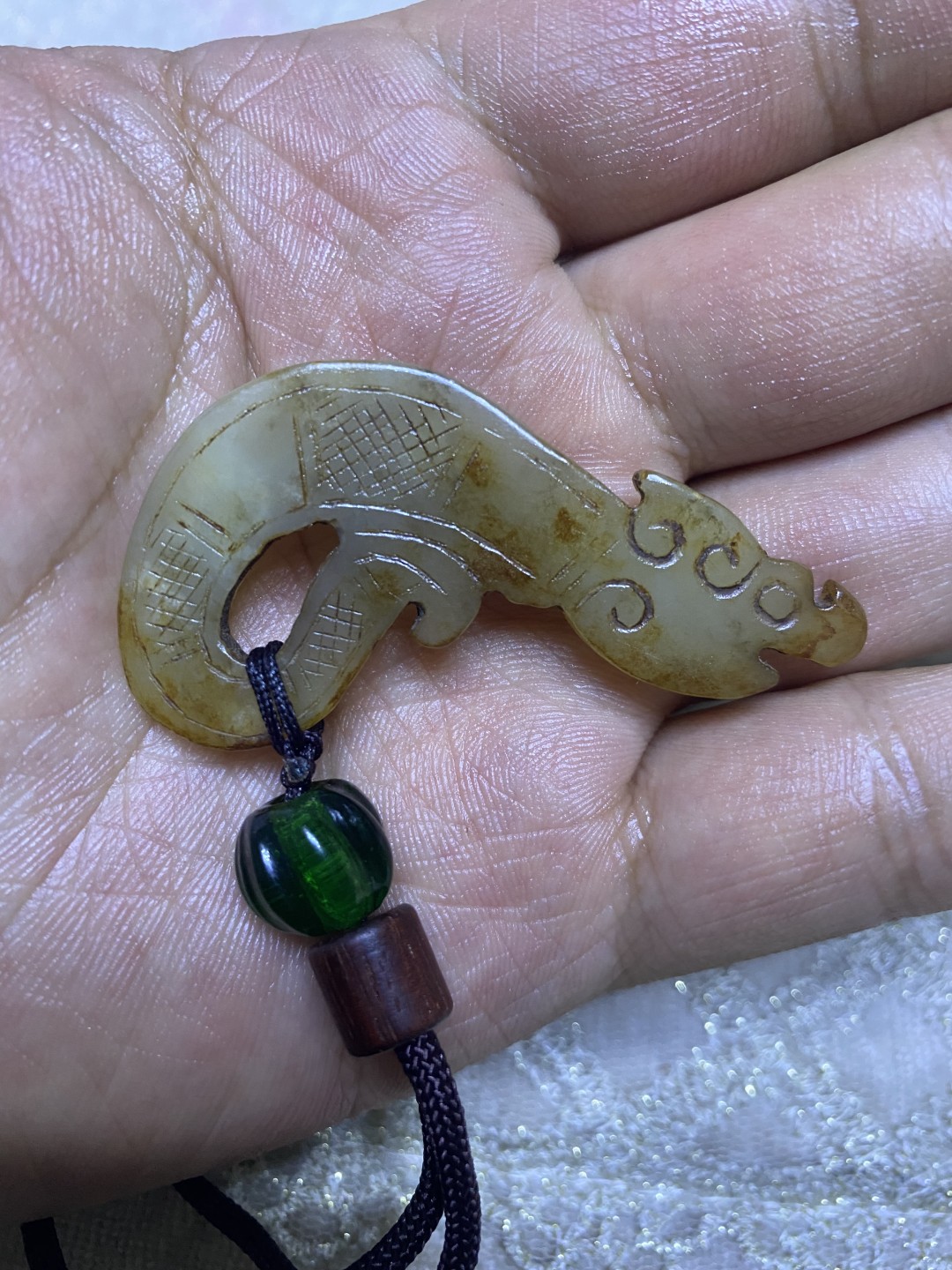 猪笼扣和田玉