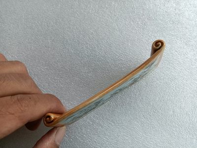 清代矾红墨彩墨床