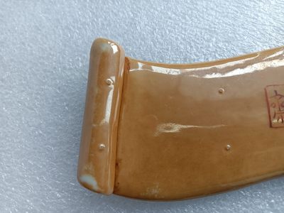 清代矾红墨彩墨床