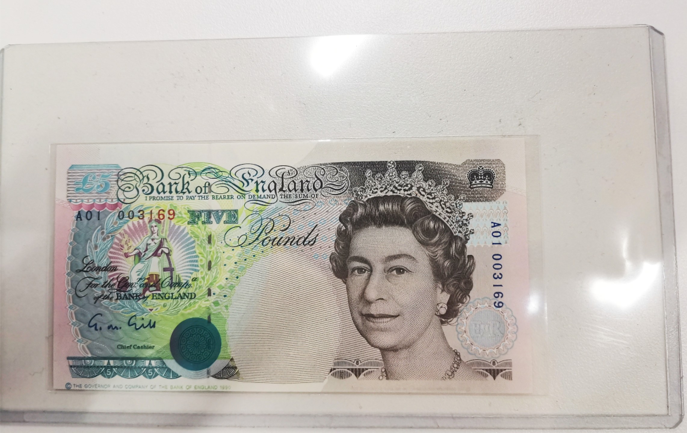 《张总收藏》54期——外币小精品场 英国E序列初版A01超小号UNC，只拍裸币（连号评了65E）