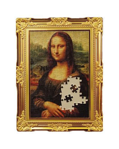 【海寧潮现货】纽埃2022年世界名画拼图艺术达芬奇蒙娜丽莎银币 - 【海寧潮现货】纽埃2022年世界名画拼图艺术达芬奇蒙娜丽莎银币