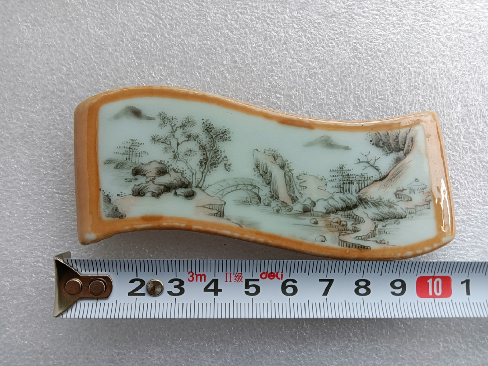 清代矾红墨彩墨床