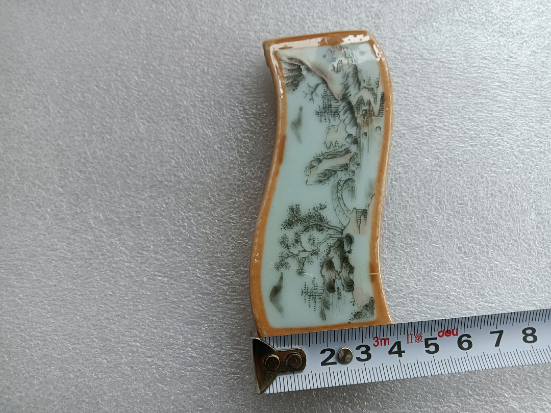 清代矾红墨彩墨床